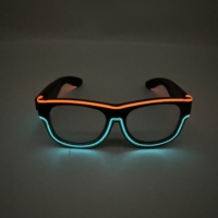 Gafas LED |   Luz LED de Doble Color Recargable por USB, Multicolor y Multifunción, Ultra Brillante, de Plástico, para San Valentín, Cumpleaños, Pascua