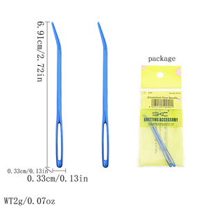 SKC bricolage <span class=keywords><strong>laine</strong></span> <span class=keywords><strong>aiguille</strong></span> grand oeil coude couture à la main <span class=keywords><strong>laine</strong></span> à tricoter <span class=keywords><strong>aiguille</strong></span> à coudre 3mm épaisseur plastique et métal matériel - Product Image 2