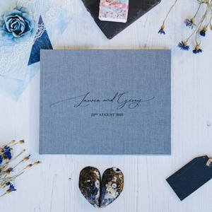 LABON Bìa Vải Lanh Giấy Kết Cấu Sổ Khách Mời Đám Cưới Cá Nhân Kỷ Niệm Quý Giá - Product Image 2