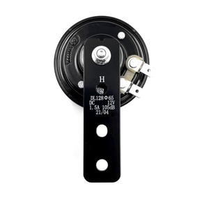 Wenle 12V 66MM 43030Hz 95-115dB BLACK+RED Iron Disc <strong>Klaxon</strong> MHN107 Motor <strong>Horn</strong> Universal Vehicle - Product Image 4