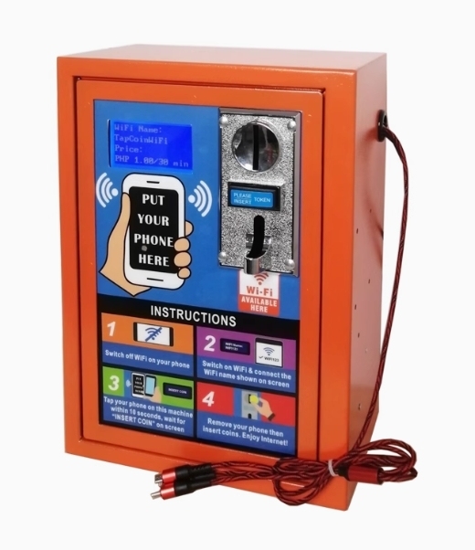2025 Best Selling Cheap 4G Coin-Operated Self-Service Vandal-Proof WiFi Vending Machine Charging Cable Cloud-Based Monitoring