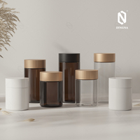 Bouteille en plastique PET de qualité alimentaire de la marque DINGNA pour gélules molles, compléments alimentaires, médicaments solides, impression sérigraphique personnalisée