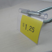 Porte-étiquette Flip Data Strip avec SuperGrip pour crochet T-Scan, longueur 2"
