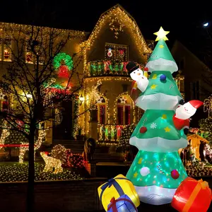 Gonfiabili per l'albero di natale Blow Up luci a LED decorazioni natalizie per la decorazione della festa in casa del prato dell'iarda