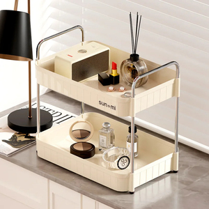 Kitchen Storage Rack Light Luxury Drain Rack Cup Tea Set Drain Rack Living Room Bathroom Cosmetics <b>Desktop</b> Storage <b>Shelf</b> - Product Image 5