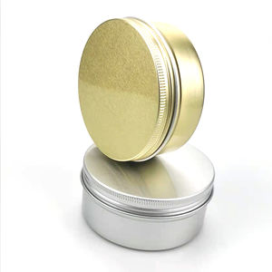 Scatola Cosmetica in Alluminio Placcato <span class=keywords><strong>Oro</strong></span> da 8oz con Stampa Personalizzata, Finitura Laccata, Basso MOQ, Tappo a Vite in Latta per Crema Viso e Cura della Pelle - Product Image 5