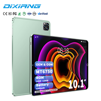 Tableta Android DIXIANG de 10.1 Pulgadas, Procesador MT6750, Batería de 4300 mAh, Cámara Dual, Tarjeta SIM 4G, Suministro al por Mayor para Niños y Adultos