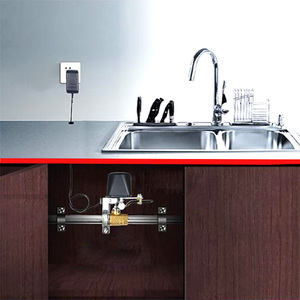 Sistema Inteligente de Detección de Fugas de Agua Tuya WIFI DN15 (1/<span class=keywords><strong>2</strong></span>\") con Manipulador de Válvula y 3 Sensores de Agua, Monitoreo Remoto y Cierre Automático - Product Image 6