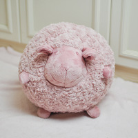 Jouet en peluche mouton rond doux et moelleux, animaux en peluche ronds, mouton en peluche câlin, animaux en peluche
