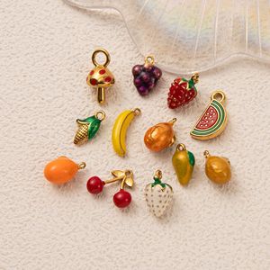 Nourriture miniature sucrée |   Breloques en émail en acier inoxydable plaqué PVD 18 carats pour la fabrication de bijoux DIY |   Pendentifs Fruits et Bonbons - Product Image 5