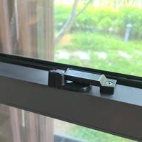 Ventanas Modernas de Aluminio de Una Sola Hoja con Deslizamiento Vertical sin Riel Inferior, Aislamiento Térmico para Apartamento