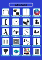 Cabina de Fotos BM 360 con Grabación de Video, Soporte para Cámara Superior, Plataforma de 120 cm, Software de Edición, Almacenamiento en la Nube, Compartir en Redes Sociales