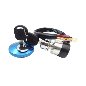 Manchons de verrouillage de remplacement en acier inoxydable et plastique de haute qualité, 9 voies, 10 ampères, avec fils de connexion pour interrupteur de réservoir de carburant de <span class=keywords><strong>moto</strong></span> - Product Image 1