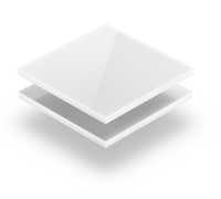 Feuille de plastique PVC rigide de 1mm, revêtement Transparent, 1mm d'épaisseur