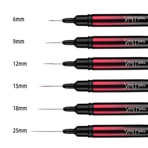 Pinceau liner professionnel pour nail art français, poils en nylon, outil de peinture pour motifs floraux 3D, dessin sur gel pour manucure - Product Image 6