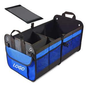 Car Boot Storage Trunk Organizer Bin Non-Skid Heavy Duty Durable Collapsible SUV Vehicle Organizer Car Boot Organiser