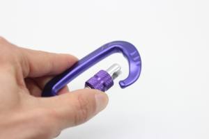 <span class=keywords><strong>Crochet</strong></span> mousqueton d'escalade de porte battante latérale de verrouillage à vis en alliage d'aluminium de 12KN 7075 pour l'extérieur/escalade JENSAN personnalisé - Product Image 6