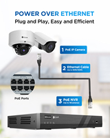 4COVR 16CH PoE NVR Kit 4TB HDD 16x 8Mp Audio Kommerzielles Überwachungssystem mit Nachtsicht 16-Kanal 4K NVR CCTV Sicherheitskamerasystem