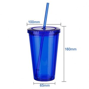 Vaso de Viaje Simple con Pajita para Café, Vaso de Agua Personalizado para Regalo Empresarial - Product Image 4
