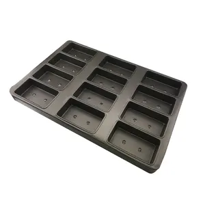 Commercial Nonstick Metal Bakeware Lar Square Rectangle Muffin Cupcake Baking Pan for Giant Jumbo Muffin Cupcake Production