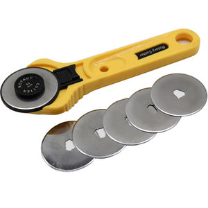 Juego de cortadores de rodillos de 45mm, papel tapiz de tela de cuero, cortador redondo, cortador de Rueda de corte de encimera de retales, <span class=keywords><strong>cuchillo</strong></span> redondo - Product Image 3