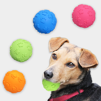 Vente directe d'usine, jouet interactif classique pour chiens avec motif de patte, balle à mâcher pour l'auto-entretenissement et soulager l'ennui