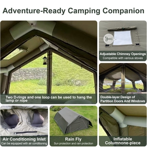 Nuovo Prodotto Tourus Tenda Gonfiabile Portatile Impermeabile da Campeggio per Esterni a Partire da 17 Metri Quadrati Disponibile per la Vendita - Product Image 3