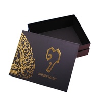Boîte d'emballage cadeau de parfum noir de luxe masque Bracelet de soins de la peau pierre précieuse carton de jade boîte de papier cadeau saint valentin avec logo