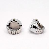 Montre Bague Vintage Punk pour Femme, Mini Montre à Bracelet Élastique, Bijou Couple, Horloge Rétro à Quartz avec Chiffres Romains, Bague Montre pour Homme