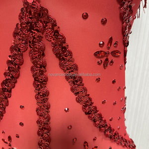 Robe de soirée scintillante <span class=keywords><strong>en</strong></span> sequins diamantés Novance Y2543-E, costume du Nouvel An, robe rouge sexy de Noël pour femmes, Vestido De Fiesta <span class=keywords><strong>En</strong></span> Club - Product Image 6