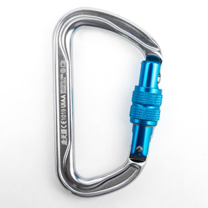 לוגו מפעל מותאם אישית כבד בטיחות 30kn <span class=keywords><strong>carabiner</strong></span> טיפוס אלומיניום בורג נעילת וו הצמד - Product Image 3
