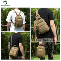 Sac à dos tactique unisexe personnalisable Protector Plus X251, sac de poitrine EDC, sac à bandoulière léger, imperméable, en polyester, pour la randonnée en plein air