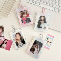 Gantungan kunci & pemegang kartu kredit Kpop, aksesori fesyen penghalang RFID kartu kredit kustom