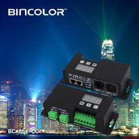 Decodificador de Corriente Constante DMX512 RGBW de 4 Canales Bincolor BC-854-CC 350mA/700mA con Puerto XLR-3R/ Puerto RJ45/ Bloque de Terminales