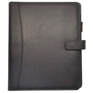 Modernqiu Customized Business PU Leather A4 File Folder Portfolio with <strong>4</strong> <strong>Rings</strong> <strong>Binder</strong> for <strong>Presentations</strong> and Gifts - Product Image 2