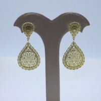 14k Or Cuivre Traditionnel Marocain Boucle D'oreille Pendentif Exquis Et Populaire Évider Boucles D'oreilles De Mariage Accessoires De Mariée