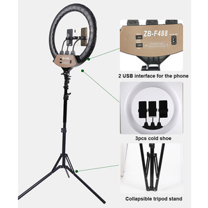 2021 haute qualité led selfie anneau lumineux 22 pouces <span class=keywords><strong>pour</strong></span> anneau lumière photographie streaming vidéo tiktok salon de coiffure - Product Image 5