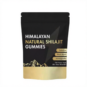 SENTIAN OEM Marca Privada Suplemento de Shilajit de Alta Potencia Gomitas del Himalaya 60 Unidades 2 por Día para Adultos No Apto para Mujeres Embarazadas - Product Image 1