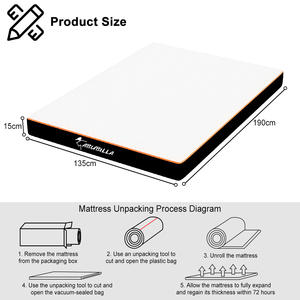 Maßgefertigter Hochelastischer Polyurethan-Schaumstoff Hochresilienter Schaumstoff Memory-Schaumstoff Normaler Schaumstoff Matratze in einer Box - Product Image 3