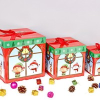 Nouvelles décorations de Noël, boîtes cadeaux, fournitures en papier pour la veille de Noël, boîtes pour arbre de Noël, fabriqué en Chine