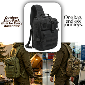 Bolsa Táctica Multifuncional Personalizada para Hombres, para Deportes al Aire Libre, MOLLE, Apta para Senderismo/Caza/Entrenamiento, Venta al Por Mayor - Product Image 4