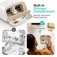 Découpeuse de vinyle intelligente portable Likcut S501, largeur de coupe de 4,5 pouces pour les transferts de décoration intérieure DIY et plus encore - Compatible téléphone/PC