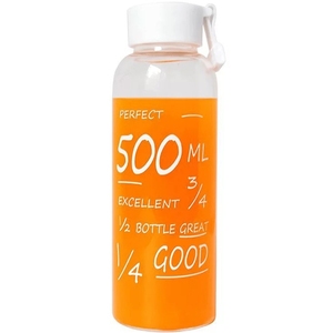 Graziosa Bottiglia d'Acqua Motivazionale da 500ml con Scala Graduata per Bambini e Adulti, Bottiglia con Indicatori di Volume per Regalo Quotidiano - Product Image 1