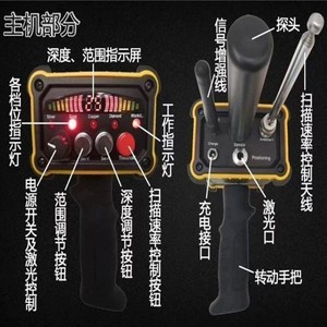 Black Hawk II Metal Detector 12V Adjustable Depth Professional Gold Detection Instrument Underground Locator - Product Image 2