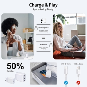 Cargador de Laptop 2026, Adaptador USB de 20W, USB-C para iPhone 17 <span class=keywords><strong>Pro</strong></span> <span class=keywords><strong>Max</strong></span>/16/15/<span class=keywords><strong>14</strong></span>/13/12/11, para <span class=keywords><strong>iPad</strong></span> <span class=keywords><strong>Pro</strong></span>/Air, Carga Rápida, Enchufe Europeo - Product Image 3