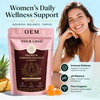 Gummies Probiotiques pour Femmes Marque Privée OEM – Complément Bien-être Équilibre Féminin Saveur Ananas