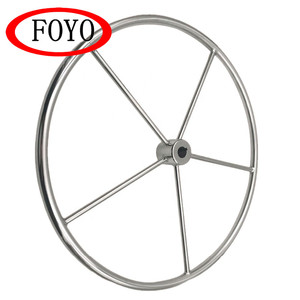Volante para <span class=keywords><strong>Velero</strong></span> de la Marca FOYO, <span class=keywords><strong>Acero</strong></span> Inoxidable, 6 Radios, Herraje Marino de Primera Calidad para Yates y Embarcaciones - Product Image 2