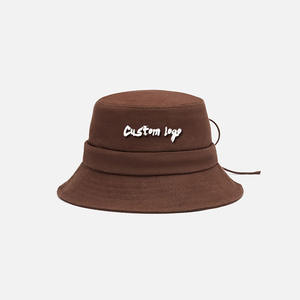 จำนวนสั่งซื้อขั้นต่ำสำหรับหมวกชาวประมงปักลายแบบสั่งทำพิเศษ หมวกชาวประมงคุณภาพสูง ผลิตจากผ้าฝ้าย 100% - Product Image 6