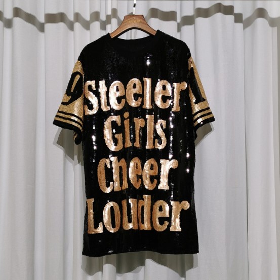 Custom Baseball Team Girls Cheer Jersey Sequin Dress | Wholesale Bling  Evening & Casual Dresses for Adults