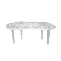 Table à thé en cristal effet glace, style chinois moderne, luxe, pour salons, salles de thé, villas et maisons